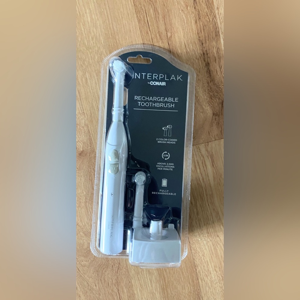 Interplak by Conair White Rechargeable Toothbrush